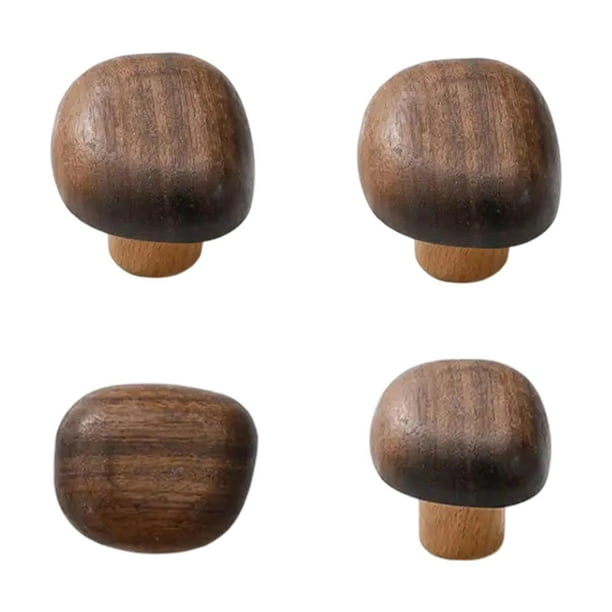 4 ganchos de madera para colgar en la pared, para puerta, sencillos, portátiles y resistentes. Cuadrilátero