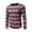 Hot Pink, variant on Hueook Mens Sweater Man Fashiom Solid Color Intensification Warm Round Neck Shirt Sweater Blouse Gray 3X