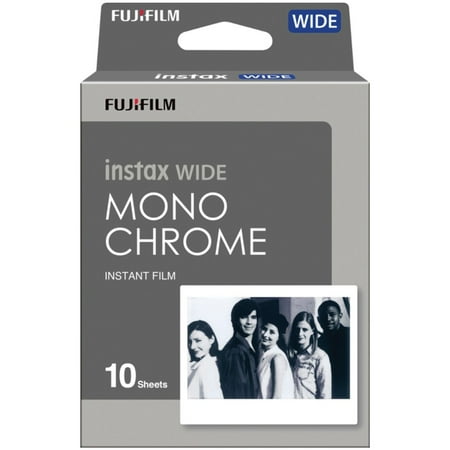 インスタントカメラ チェキ instax WIDE MONOCHROME モノクローム ワイド用フィルム 10枚 1パック FUJIFILM フジフィルム INSWIDEMONOCHROMEWW1 ◆メ