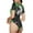 Rock Guitar Guinea Pig, variant on Romantic Flower Fox Couple Womens One Piece Swimsuits Modest Tummy Control Bathing Suits Lace Up Slimming Swim Suit-Large