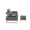 thumbnail image 4 of Larenta Upholstered Chair and Footrest - Gray, 4 of 4