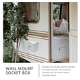 thumbnail image 2 of Miangastore Metal Outlet Box Protective Outlet Box Outdoor Socket Box Stainless Steel Socket Box with Lock, 2 of 9