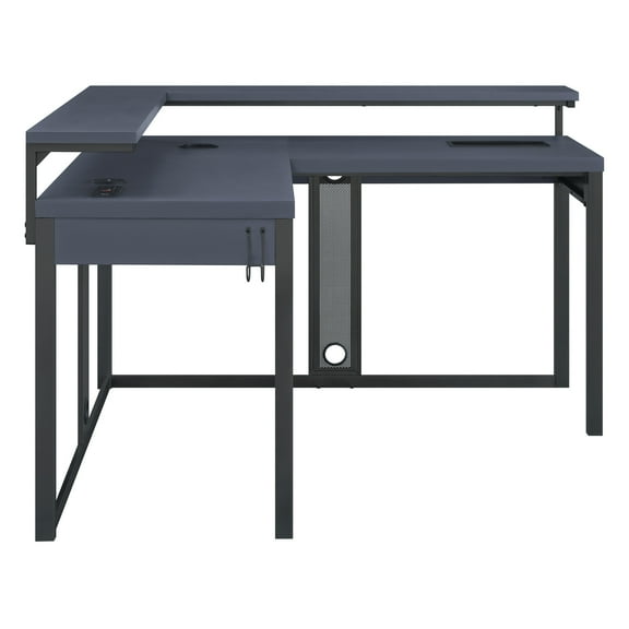 Loadout L/Shape Gaming Desk in Black Steel Metal