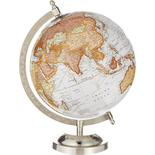 Abbott 57-LATITUDE-05 Collection Glossy Globe On Stand, white