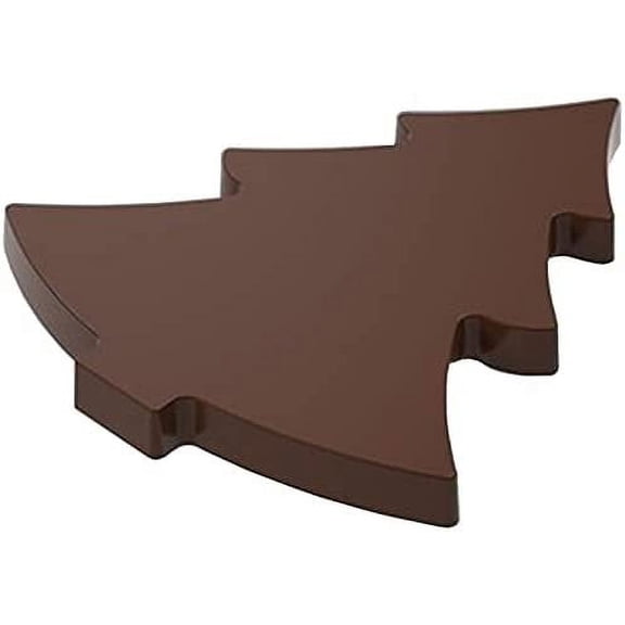 Greyas CM 3244 Clear Polycarbonate Chocolate Mold Candy Mould with 2 Tree Cavities, Each 141.8mm x 114.3mm x 25mm High