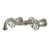 Kingston Brass KS3028RX Belknap Two-Handle Wall Mount Roman Tub Faucet, Brushed Nickel