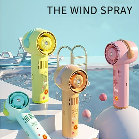 

GoFJ Bladeless USB Handheld Fan Plastic Atomized Spray Portable Fan for Children