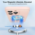 thumbnail image 2 of with Magnetic Invisible Stand Phone Case for iPhone 12 Pro Max 6.7 inches, Silicone Compatible with Magsafe Military Grade Full Camera Protection Phone Covers for Women Men(Pink), 2 of 14