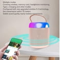 thumbnail image 7 of RGB Speaker 16 Light Beads Lightweight Compact Portable Bluetooth Speaker with Wireless Mic for Home Pink, 7 of 7