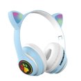 thumbnail image 1 of Auriculares Cat Ear para niños: inalámbricos, LED, azul, 1 of 2