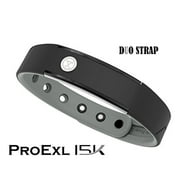 ProExl 15K Sports Magnetic Bracelet 100% Waterproof and Fully Adjustable - For Energy, Power and Focus (Black Gray)