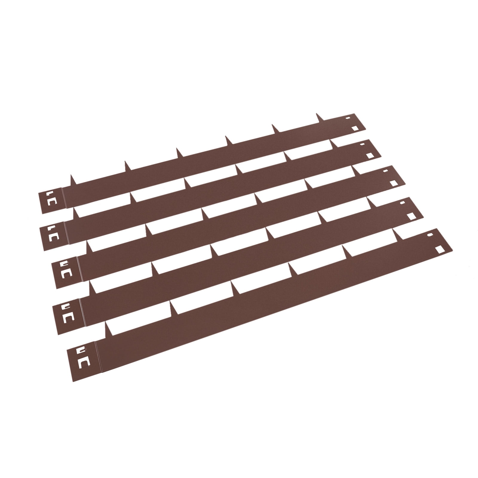 ToppiJoy Metal Landscape Edging with Sharp Teeth and Flexible Design Weather Resistant Steel Garden Border for Lawn and Flower Bed Separation