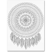 Trademark Fine Art "Mandalafeather Dreamcatcher" Canvas Art by Hello Angel