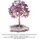 thumbnail image 2 of Árbol de cristal natural de cuarzo rosa, aguamarina y amatista con base de cristal de racimo de amatista, figuras de árbol de dinero, decoración de escritorio Feng Shui, decoración de altar de mesa, 2 of 4