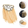 thumbnail image 2 of CIMAXIC 1Pc Metal Rhinestone Brooch Clothes Accessory Creative Tassel Shoulder Board,4.33"X2.95"X4.33", 2 of 5