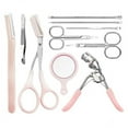 thumbnail image 1 of 3x10 Unids/set Herramientas Para Cejas Pinzas Tijeras Maquinilla De Afeitar Rizador De Pestañas Kit 3 piezas, 1 of 8