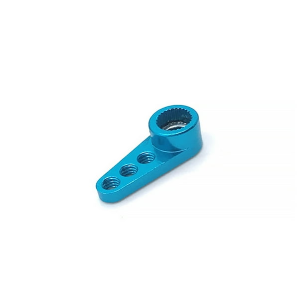 CAR 28T Servo Arm ARCEDED Vehículos modificados Reemplazo de brazos de engranaje de dirección para WLTOYS K969 K979 K989 K999 284131 Mini Q Azul 44589 RC Inevent FN010109-01
