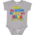 thumbnail image 3 of Inktastic Yeah I'd Rather Be with My Nana in Red Yellow and Blue Boys or Girls Baby Bodysuit, 3 of 5