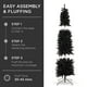 thumbnail image 4 of Árbol de Navidad Best Choice Products 6 pies negro con 608 puntas, 4 of 7
