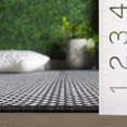 thumbnail image 4 of SAFAVIEH Terrace Gina Geometric Indoor/Outdoor Area Rug, Black/White, 6'7" x 6'7" Square, 4 of 11
