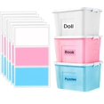 thumbnail image 1 of shiyou-Removable Labels for Storage Bins - 3 Colors 60 PCS Large Size Waterproof Pantry Labels for Home Moving Packing Box, Kitchen Storage, Garage, Home Organize Bins, Food Containers, 1 of 4