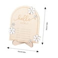 thumbnail image 2 of Wooden Baby Announcement Sign, Newborn Welcome Sign Hello World Baby Sign, Birth Announcement Round Name Plaque for Nursery Decorations, Photo Props, Keepsake,A, 2 of 4