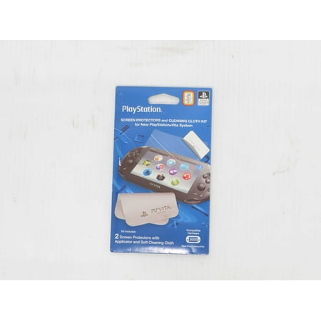 Playstation Vita Psvita Cleaning Cloth & Screen Protector Kit