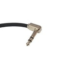 thumbnail image 4 of Ernie Ball Stereo Patch Cable, 12-Inch Flat Ribbon, Black, 2-Pack, 4 of 6