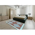 thumbnail image 4 of Ahgly Company Indoor Square Patterned Rust Pink Area Rugs, 5' Square, 4 of 6