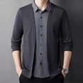 thumbnail image 2 of RUTAYY Men's Shirts Color Block Slim Fit Casual Long Sleeve Turndown Collar Button Down Comfortable Daily Wear Chic Holiday Blouse, 2 of 7