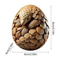 thumbnail image 3 of Sruoe Easter Pangolin Egg Figurine, Resin Pangolin in Egg Ornament for Easter Basket Stuffers, Spring Home Decor, Tree Ornaments and Party Favors, 3 of 6