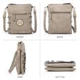 thumbnail image 3 of Women's Lightweight Functional Crossbody Bag Multi Pockets Shoulder Bag with Stylish Triple Compartments, 3 of 9