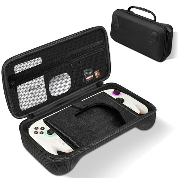Carrying Case Compatible with ROG Xbox Ally/Xbox Ally X 2025, Premium EVA Hard Shell Pouch with Mesh Pocket, Protective Portable Travel Storage Carry Bag for Console and Accessories