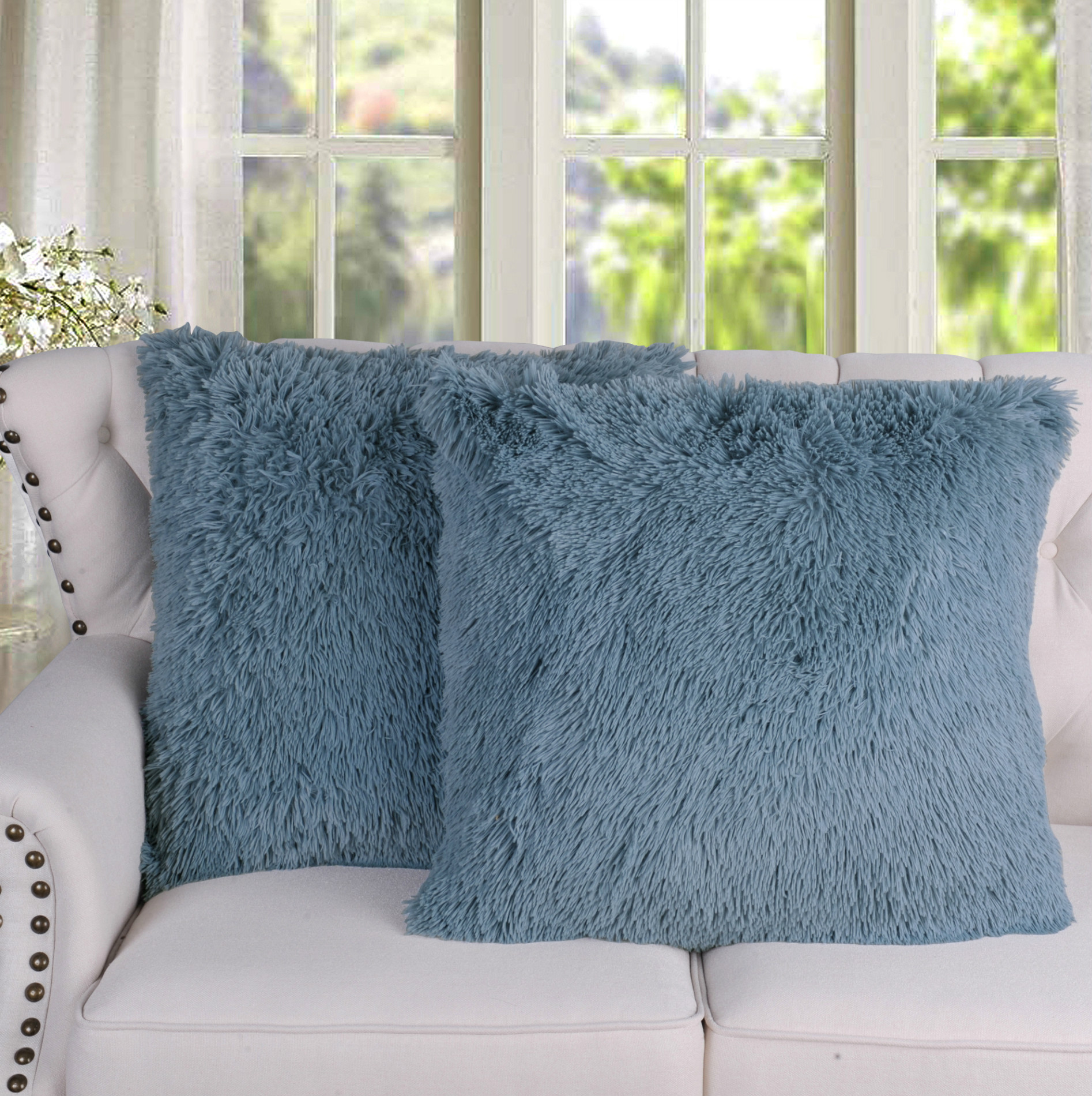 Shaggy Pillow Shell Set