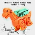 thumbnail image 5 of Viflosae Outdoor Toddler Toys Halloween Toys for Toddlers Portable & Travel-Friendly Dinosaur Mechanical Assembly Model Press Automatic Gliding Dinosaur Car Educational Toy, 5 of 8