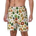 thumbnail image 2 of Uemuo Lemon Fruits Vegetables Pattern Mens Swim Trunks Quick Dry Board Shorts with Mesh Lining, Stretch Beach Shorts Quick Dry No-Chafing Board Shorts-Medium, 2 of 9