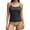 Black, variant on Women's Adjustable Spaghetti Strap Cami Top with Built-in Bra Soft Stretchy Nylon Casual Wear for Everyday Layering White