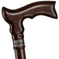 thumbnail image 2 of Bastón Asterom hecho a mano, ergonómico, de madera de roble y nogal, 2 of 6