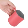 thumbnail image 2 of 600ml Stainless Steel Milk Frothing Cup Jug Pitcher Latte Art for Home Coffee Shop UseRose Red, 2 of 8