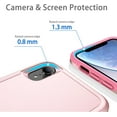 thumbnail image 4 of Designed for iPhone XR Heavy Duty Case, Protection Shockproof Dropproof Dustproof Anti-Scratch Phone Case Cover for iPhone XR Heavy Duty Case, Pink, 4 of 8