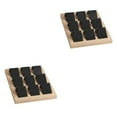 thumbnail image 1 of Maytalsory Rustic Wood Earring Card Holder with Tray for Jewelry Display Showcasing Collection 9 Pair Black 2Set, 1 of 6