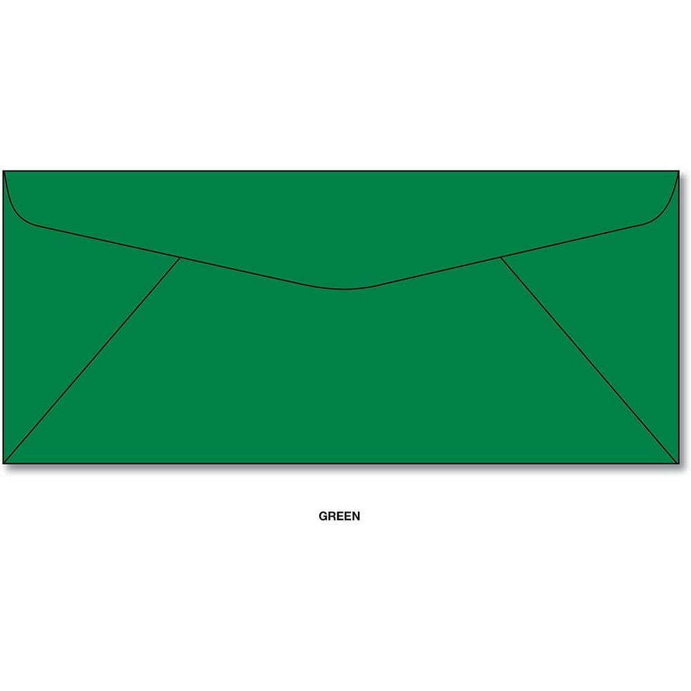 Green 10 Business Envelopes 100 Envelopes