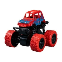 Friction Powered Monster Truck Toys – 360° Rotating Stunt Cars for Toddlers – Double-Sided, Shockproof Toy Trucks for Boys & Girls, Battery-Free Off-Road Vehicle Toys Ages 3-7