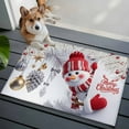 thumbnail image 5 of Merry Christmas Bathroom Rug Washable 2x3 Entryway Rug Non Slip Cute Snowman White Pine Branches Winter Holiday Front Door Mat Low Pile Indoor Doormat Throw Floor Carpet for Kitchen Bedroom Entrance, 5 of 8