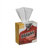Brawny Heavyweight HEF Disposable Shop Towels 9x12.5, White, 176/Box, 10 Box/Crtn