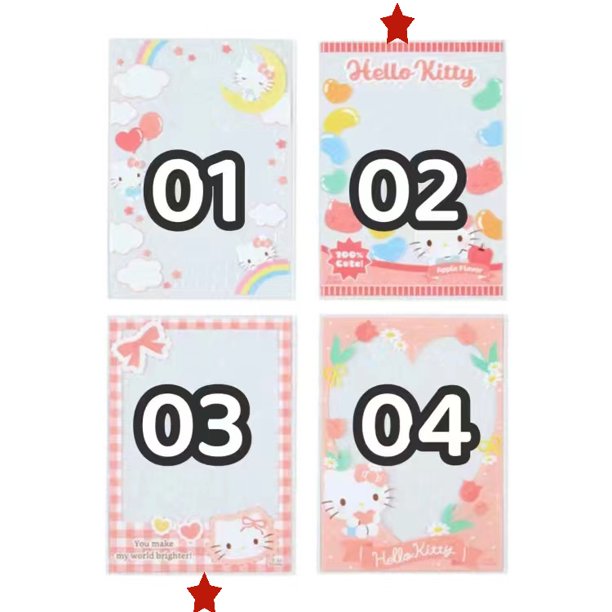 Steve 20pcs 3 Pulgadas Brillante Kawaii Sanrio Glitter Photocard Manga Gao Jiahui unisex