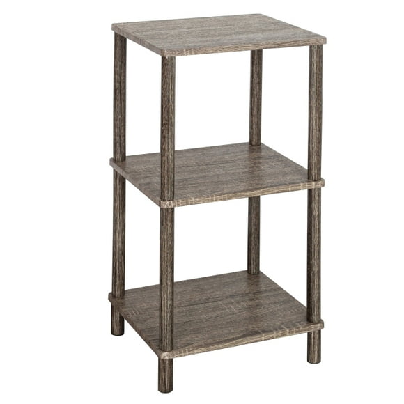 Nola Table d'Appoint à 3 Niveaux pour la Maison, Table d'Appoint, Étagère Polyvalente, Assemblage à Rotation Facile, Gris