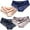 4 Colors, variant on Women's Lace Underwear Seamless Silky Mid Rise Panties 4 Pack
