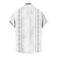 thumbnail image 6 of Kakii Mens Cuban Guayabera Shirt Vintage Short Sleeve Button Down Hawaiian Bowling Shirts Summer Beach Vacation Shirts, 6 of 6