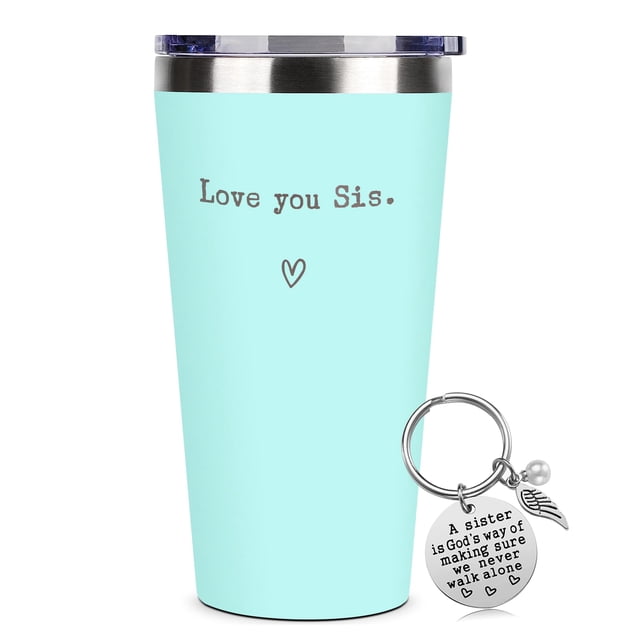 Vaso para beber SHOW-YA Sister Gifts de 16 oz, vaso de menta